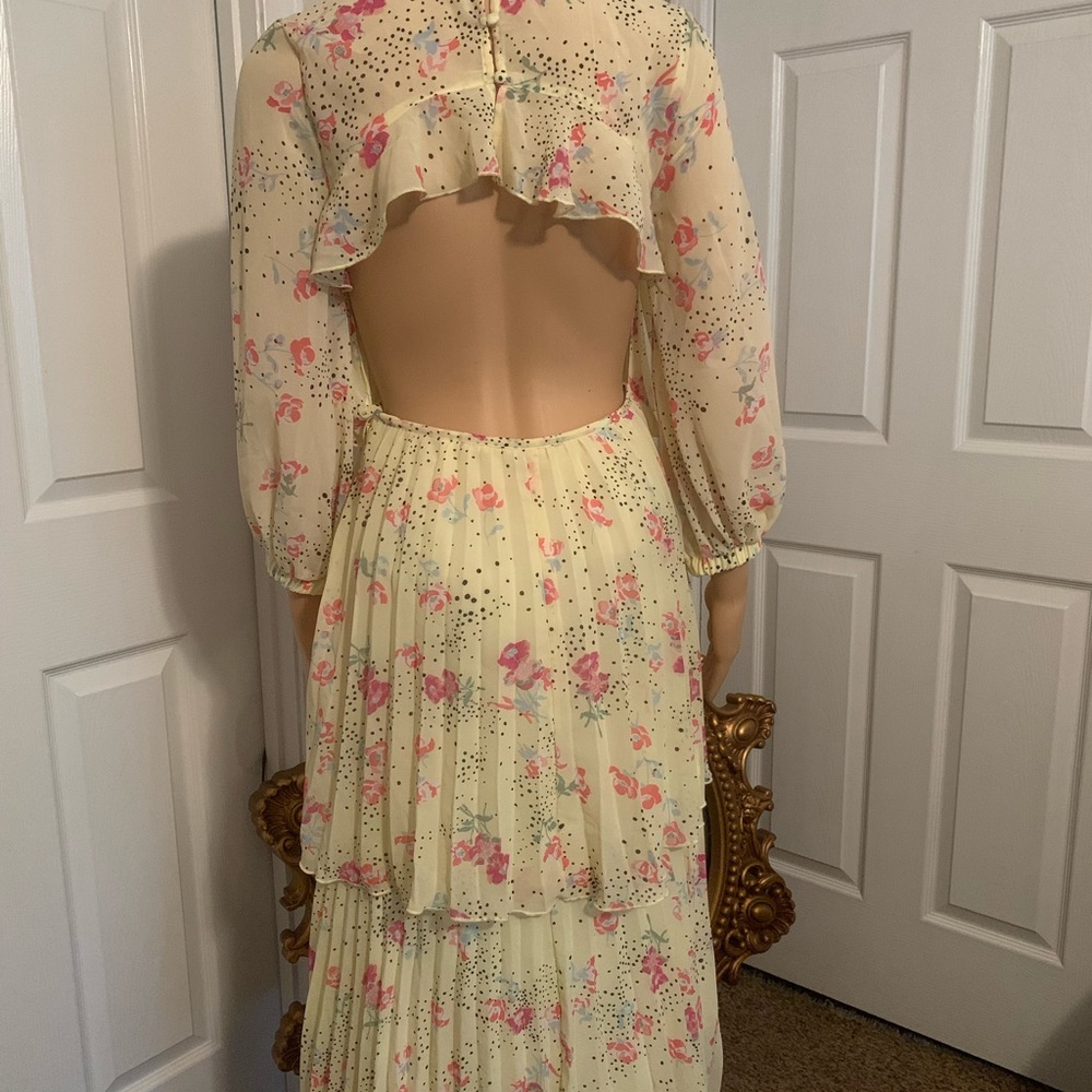 ASOS floral back out dress